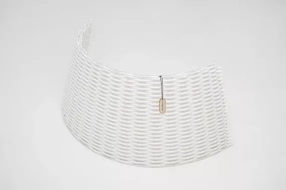 Корзина под елку Люкс Палермо 65 см., разборная, белый, ЕлкиТорг (65-223)