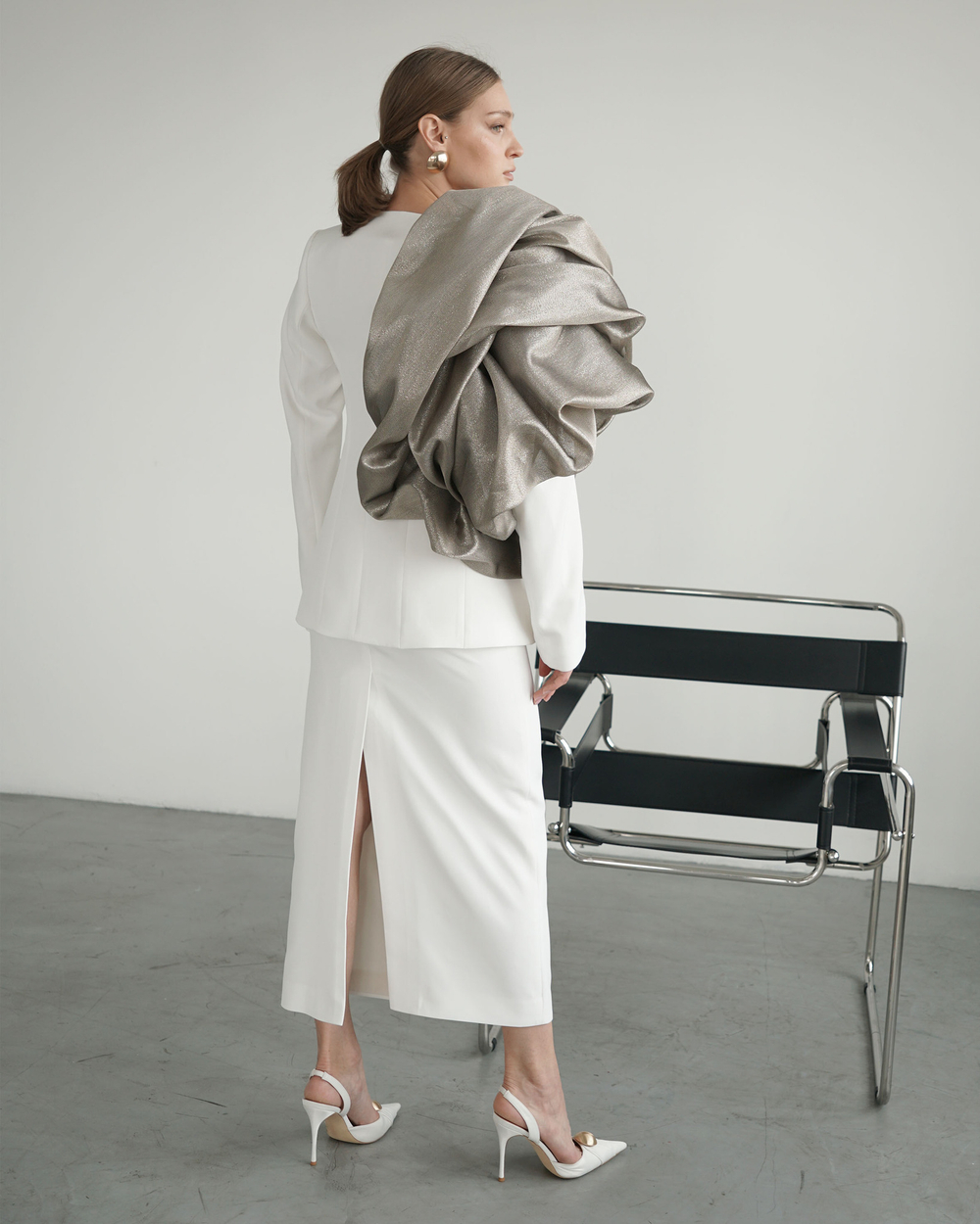 Жакет «Бублик» в жемчужном