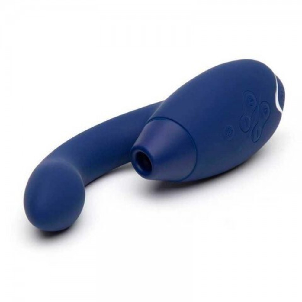 Бесконтактный клиторальный стимулятор Womanizer Duo синий