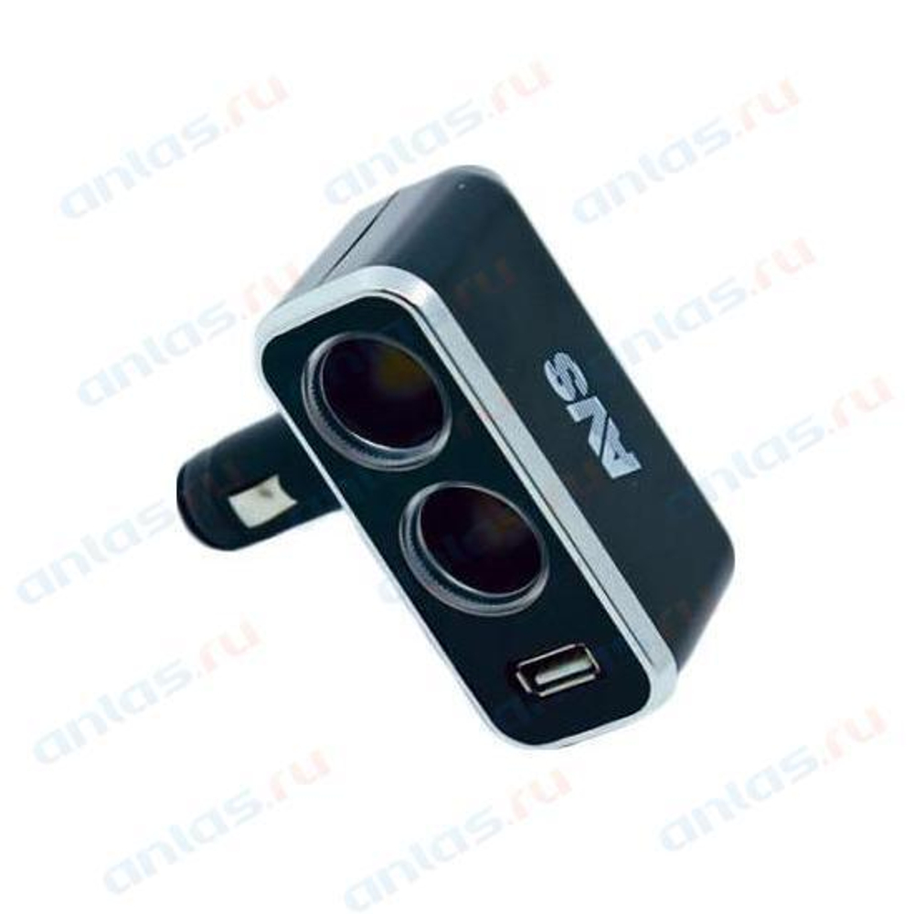 Прикуриватель 2 гнезда 12/24 В USB CS211U AVS