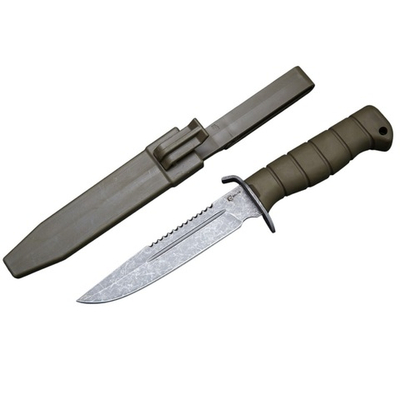 Нож кузница Семина НКВД-1, ст.95х18 рук. Elastron, чехол пластик