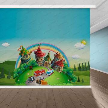 Фотообои для детского сада Город - городские службы