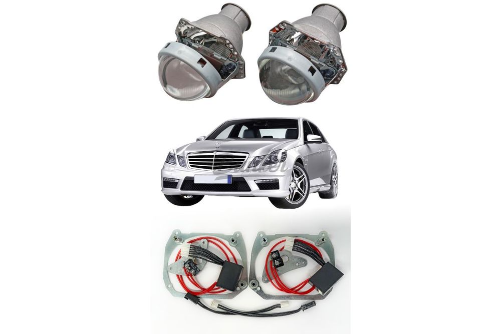 Готовый комплект для замены штатных линз Mercedes-Benz E-Class W212 дорест. 2009-2013 Intellect