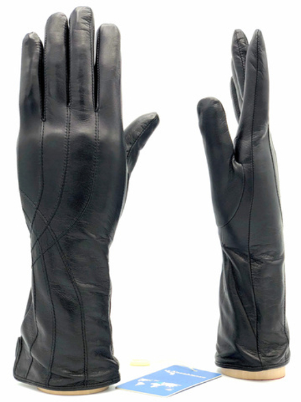 Перчатки женские удлиненные на шерстяной подкладке