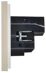 Розетка с заземлением с 2 USB  IEK FP-R14-16-U22-018-K10