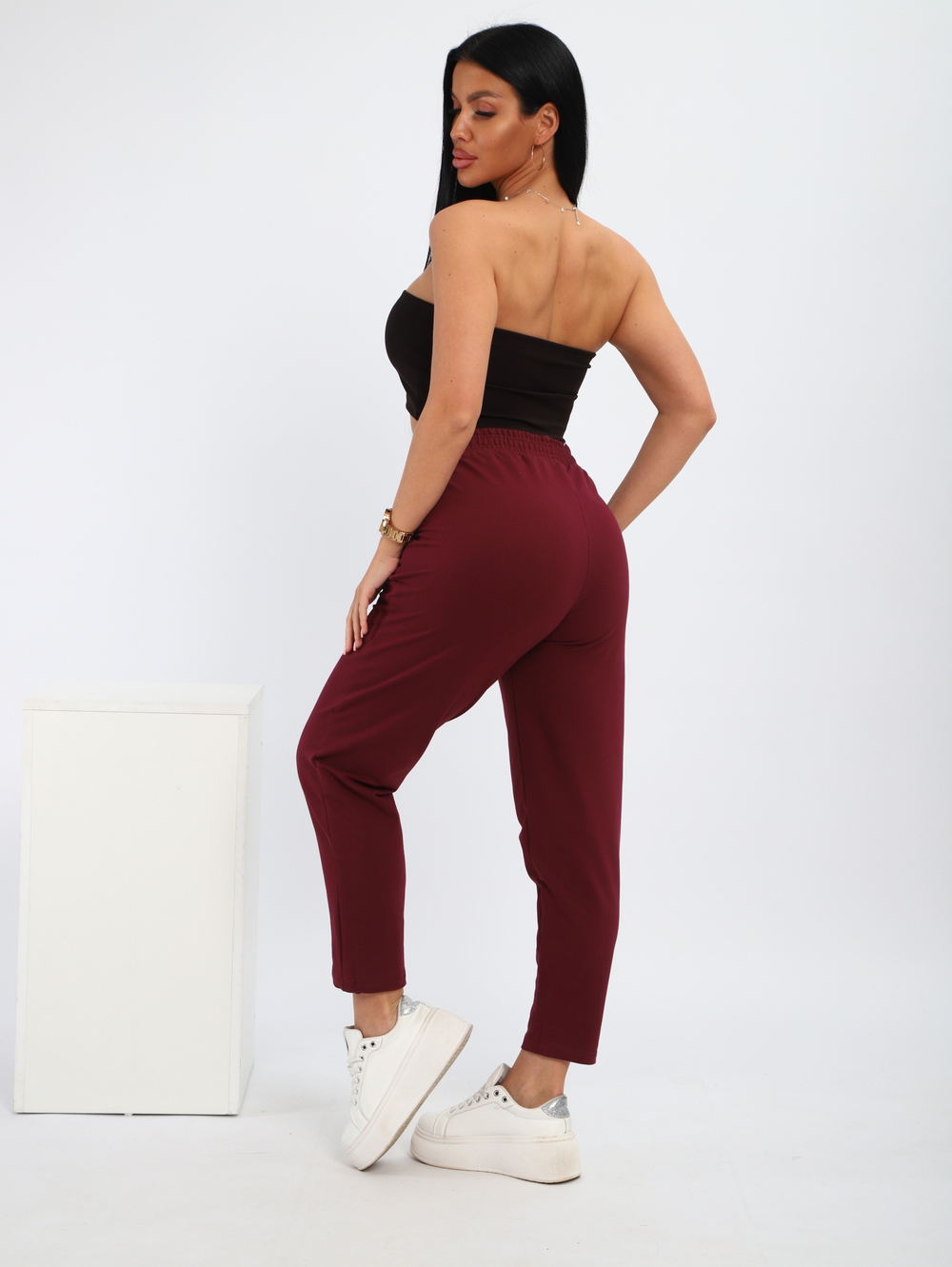 Брюки "Клэр" бордо