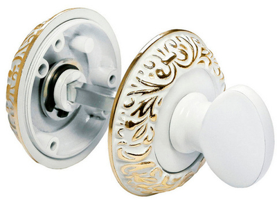 Завертка MORELLI MH-WC-CLP сантех. W/PG белая эмаль/золото