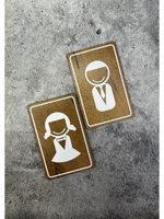 Табличка Туалет