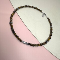 Чокер с тигровым глазом «Тигровый клевер»