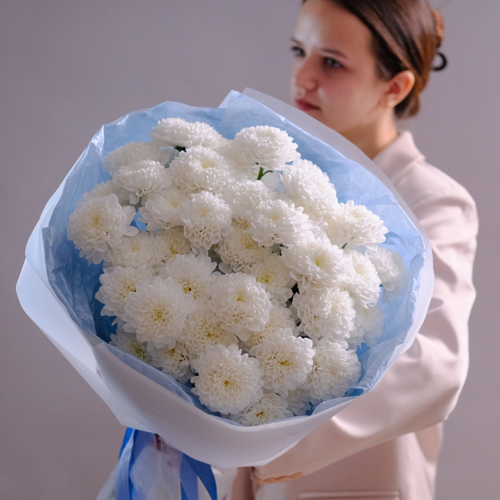 Букет из кустовых хризантем Алтай