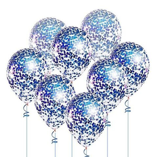 Шар с конфетти синий