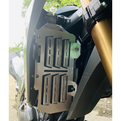 Radiator guard for Honda CRF300L (no brand) with side bracket reinforcement (2021-Up)