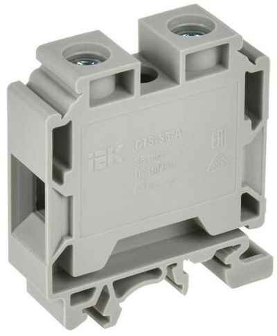 Колодка клеммная CTS с шестигранником 35кв.мм сер. IEK YCT10-01-K03-035