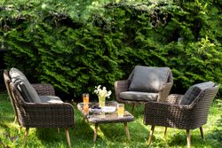 "Прованс" лаунж-зона плетеная из искусственного ротанга, цвет коричневый