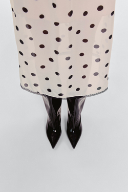 Юбка в горох из шифона