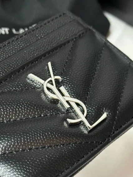 Держатель для карт Saint Laurent CASSANDRE MATELASSÉ GRAIN DE POUDRE