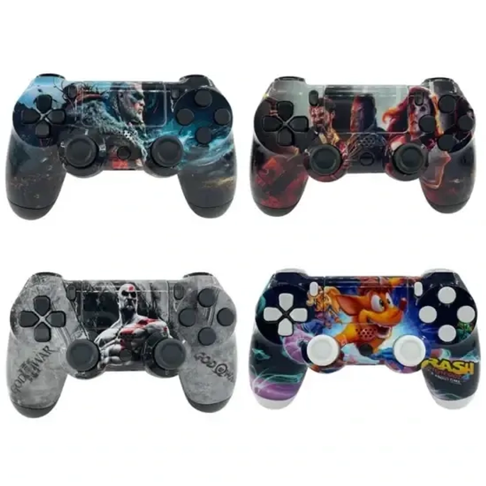 Беспроводной джойстик, геймпад с принтами Супергероев "Sony PS4 Dualshock 4v2" wireless controller 27 цветов (Реплика)