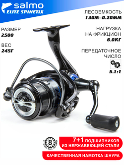 Катушка безынерционная Salmo Elite SPINETIX 8 2500FD