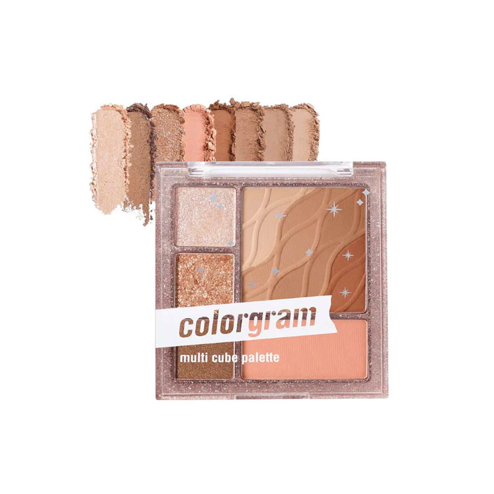 Colorgram, Multi Cube, мультивитаминная палитра, 01 базовый, 8,5 г (0,29 унции)