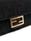Сумка через плечо Fendi Baguette с логотипом FF черный