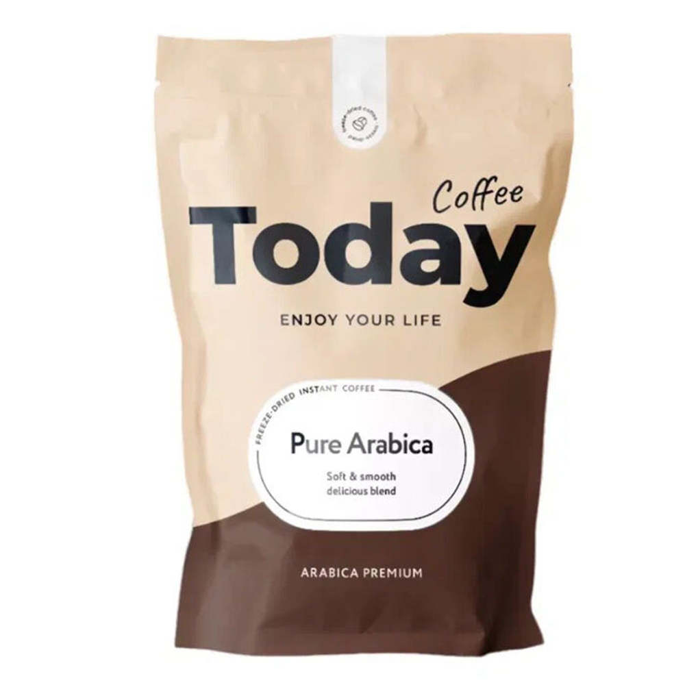 Кофе растворимый Today Pure Arabica пакет 150 г.