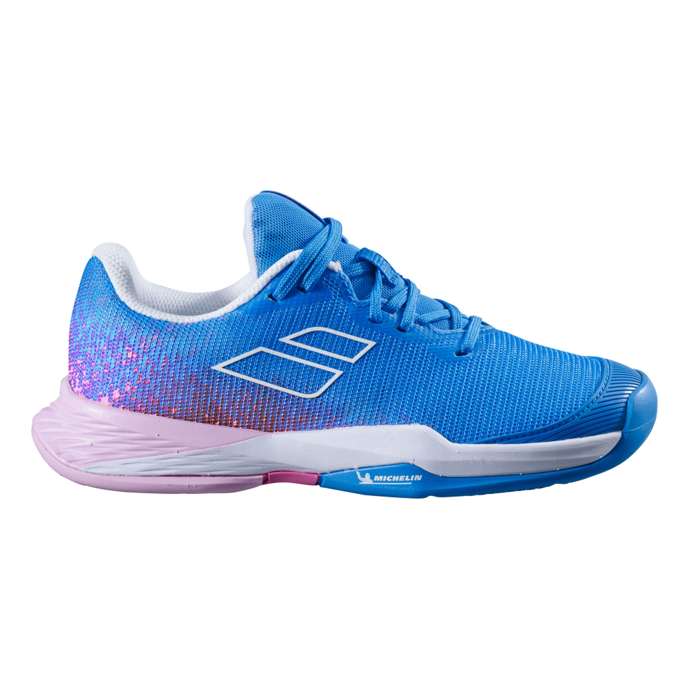 Детские теннисные кроссовки Babolat Jet Mach 3 All Court Shoe Kids - Blue, Pink