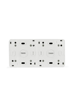 Розетка 2-м ОП Nix 16А IP54 250В с заземл. с крышкой бел. TOKOV ELECTRIC TKE-NX-R2Z-C01-IP54