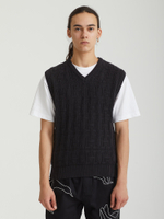 Мужской Жилет Interlaced Jacquard Overdyed