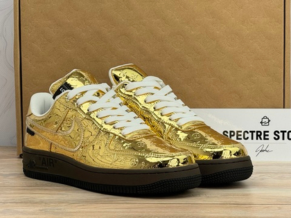 Nike Air Force 1 Low x Louis Vuitton Metallic Gold