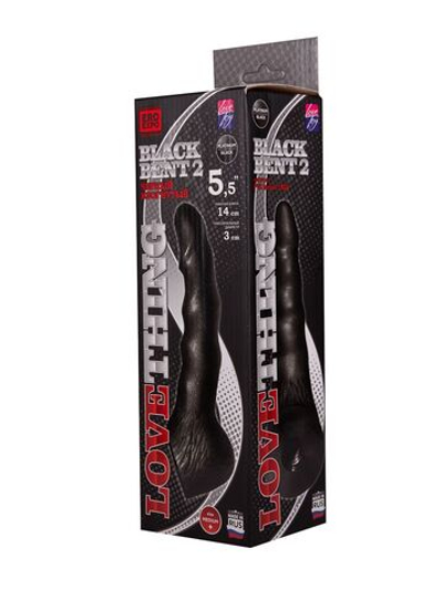 Чёрная насадка на пояс харнесс BLACK BENT 2 - 19,5 см. (Цвет: черный)