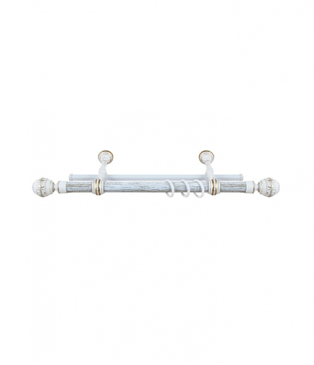 Карниз круглый Legrand Валанс 2-х  рядный 2400 мм