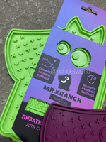 Лизательный коврик Mr.Kranch для медленного поедания силиконовый 20*20 см на присосках