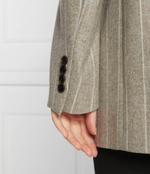 Хлопковый пиджак Jaleco BOSS BLACK - серый(50510125)