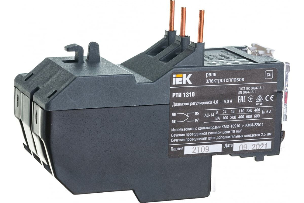 Реле электротепловое РТИ-1310 4-6А IEK