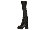 RICK OWENS Bogun 78mm Leather Flared Boots
