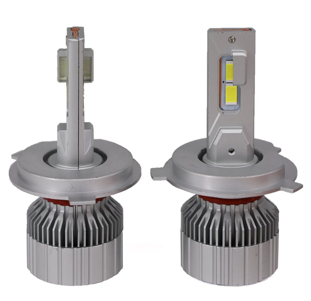 Светодиодные лампы H4 Sariti T6 с вентилятором, 12V, 45W, 5500K (комплект, 2шт)