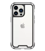Чехол-накладка Keephone Iron Pro Series для Apple iPhone 13 Pro противоударный (серебристая рамка)