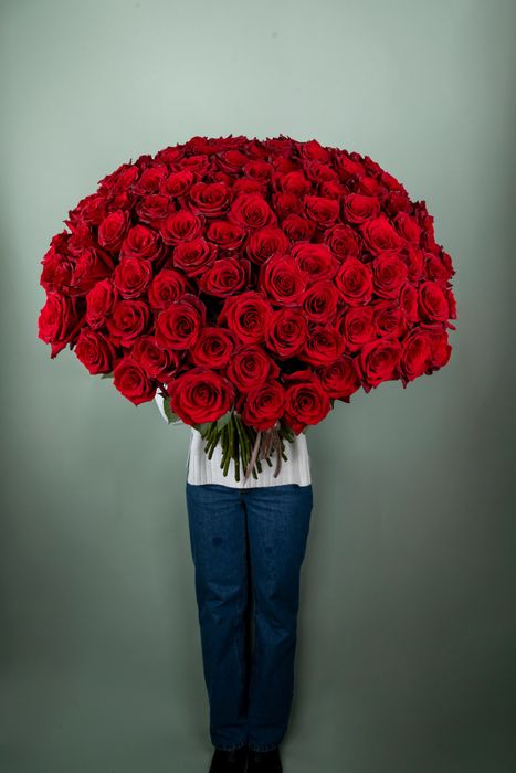 Букет премиальных роз Эксплоер 70 см (под ленту)*