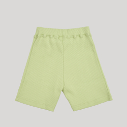 Ribbed Shorts White Jade