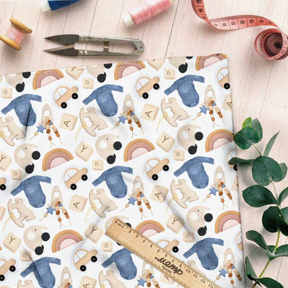 Ткань сатин детская одежда и игрушки