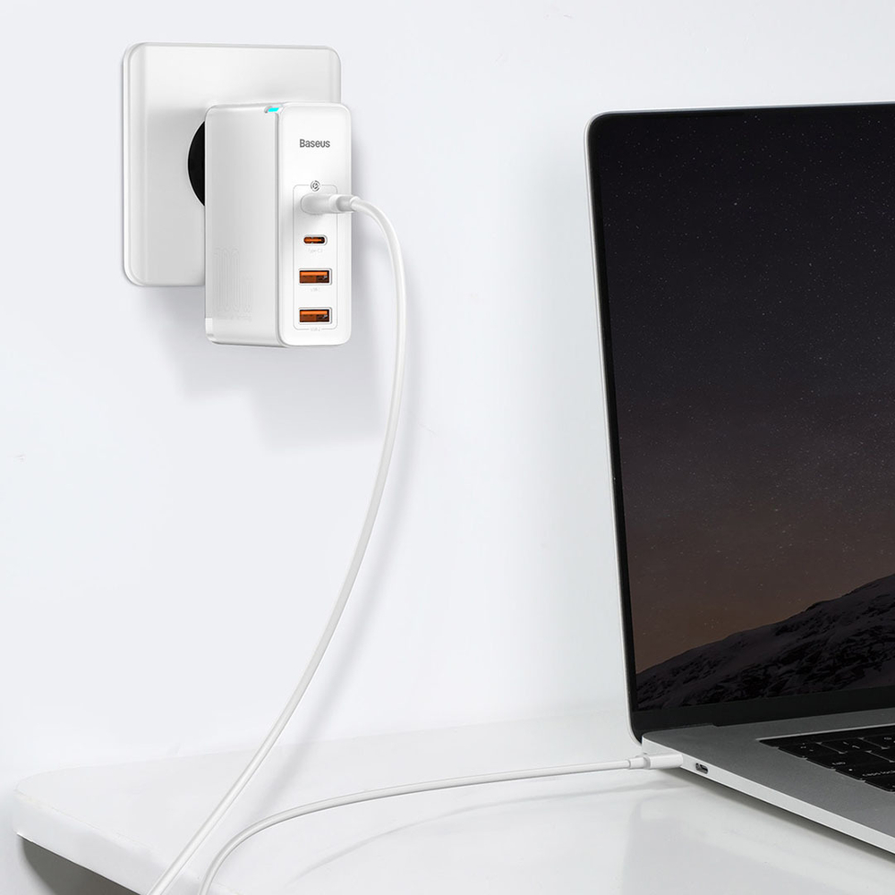 Зарядное устройство Baseus GaN2 Pro Quick Charger 2C+2U 100W - White