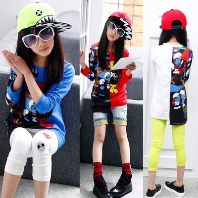 Туника с принтами персонажей мультфильма "Смурфики"