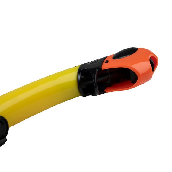 Трубка Scorpena J3 с двумя клапанами желтая