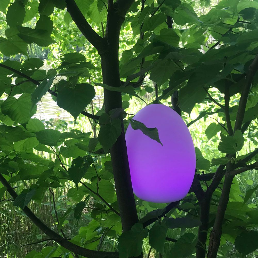 ULG-R003 019-RGB IP54 EGG Светильник декоративный светодиодный Яйцо. Аккумуляторный в-к. 14x19см. RGB свет. TM Uniel