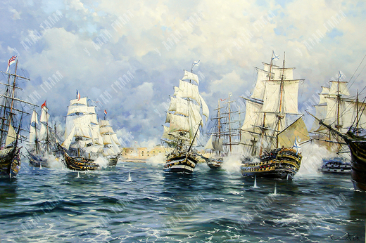 Плотников В. В.Оборона Севастополя. Холст, масло. 2020 г.