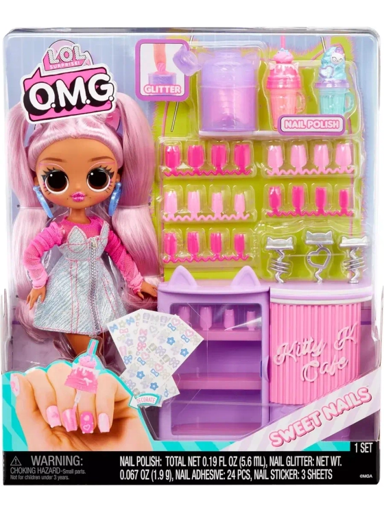 Кукла Лол Омг Omg Kitty K Café Sweet Nails большая