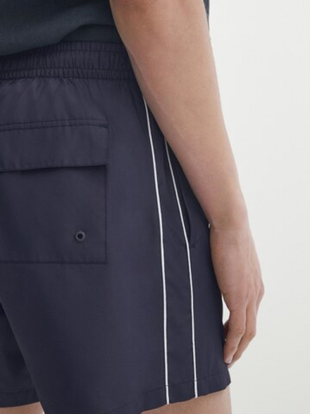 Massimo Dutti Однотонные плавки, темно-синий
