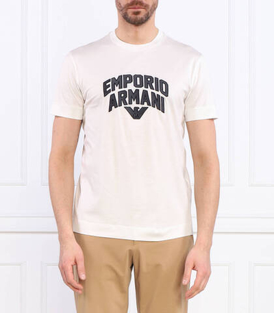 футболка Emporio Armani - кремовый(3R1TBF 1JUVZ)