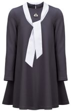 Трикотажное платье с бантом AMADEO, цвет серый