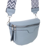 Сумка женская через плечо «ИМАНИ», цвет небесный, три кармана, 24*19*7*5см (лейбл Ultramarine)